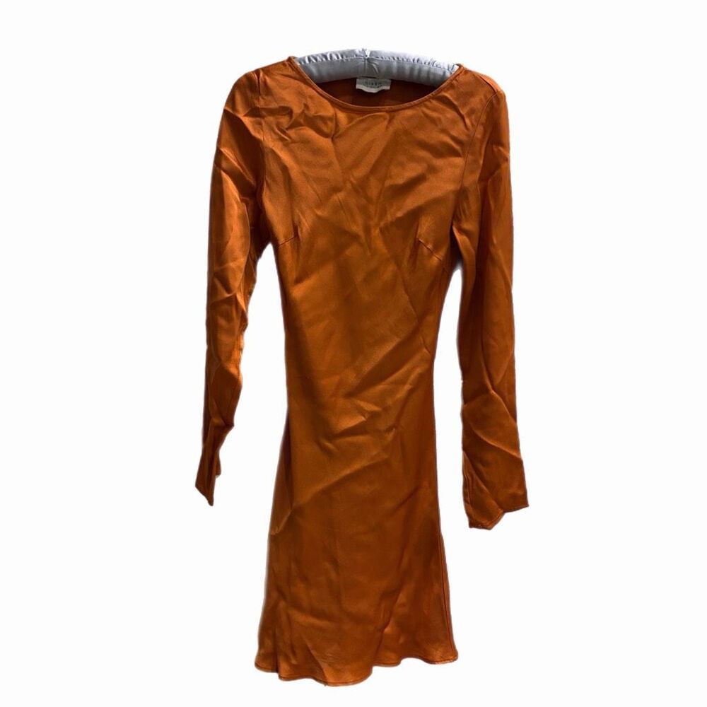 Dissh Charli Orange slip mini dress - Picture 2 of 5